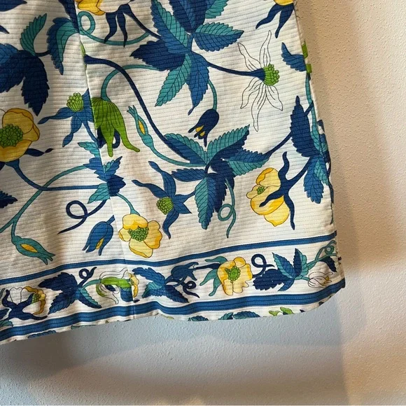 Vintage 1960s Holly Hill Floral Sleeveless Dress Jackie O Mad Men Era Pleats - Picture 7 of 14